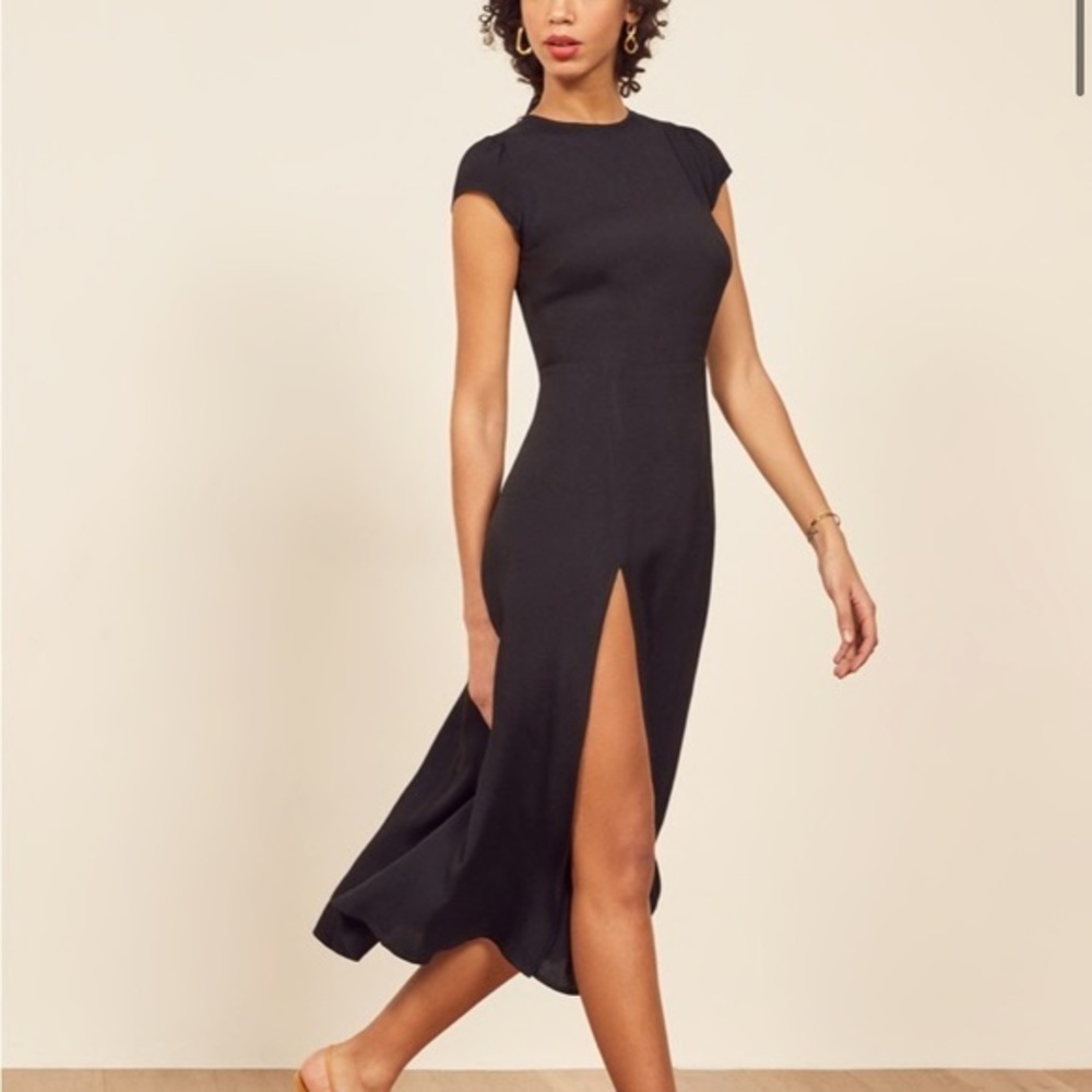 Reformation Gavin Dress Black